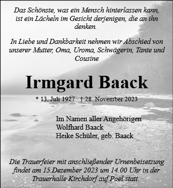 Irmgard Baack