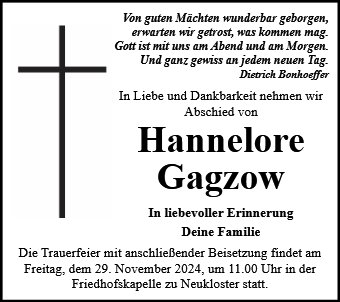 Hannelore Gagzow