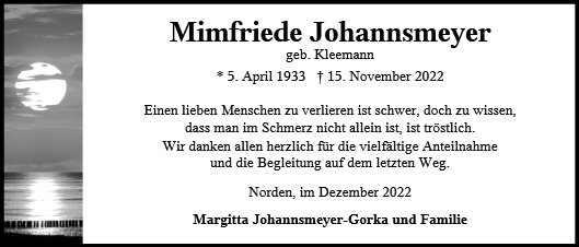 Mimfriede Johannsmeyer