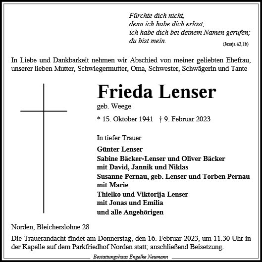 Frieda Lenser