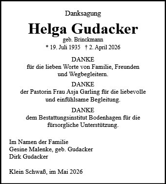 Helga Gudacker