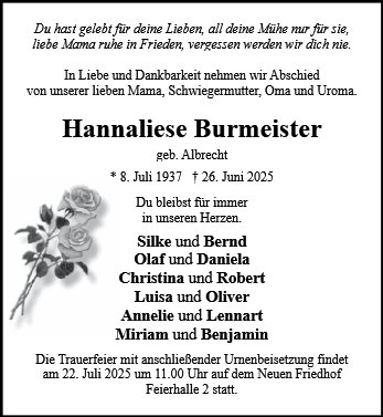 Hannaliese Burmeister