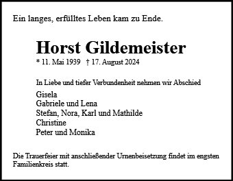 Horst Gildemeister