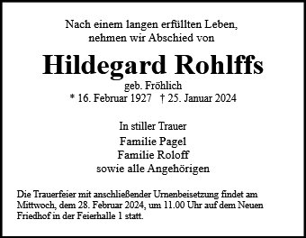 Hildegard Rohlffs