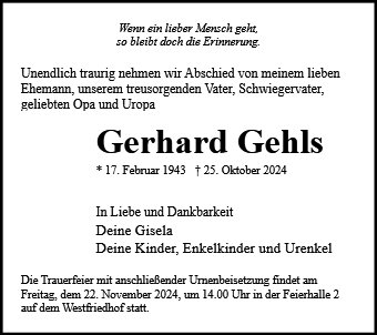 Gerhard Gehls