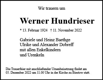 Werner Hundrieser