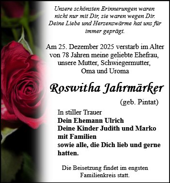 Roswitha Jahrmärker