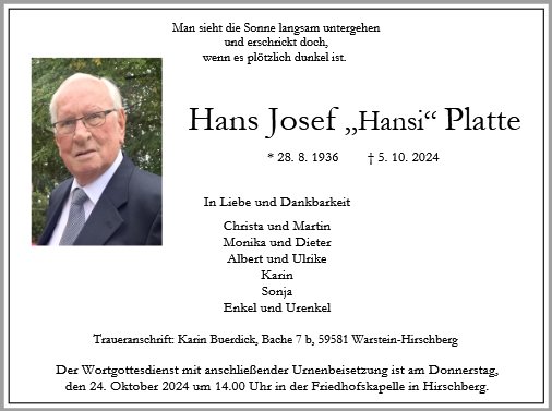 Hansi Platte