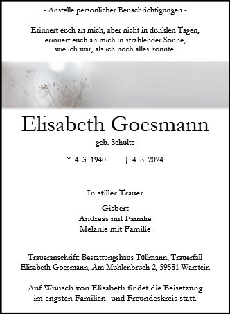 Elisabeth Goesmann