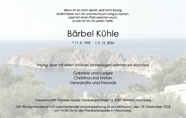 Bärbel Kühle