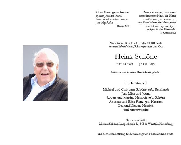 Heinz Schöne