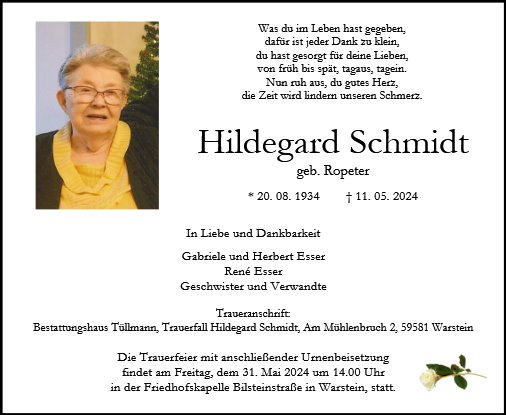 Hildegard Schmidt