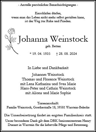 Johanna Weinstock