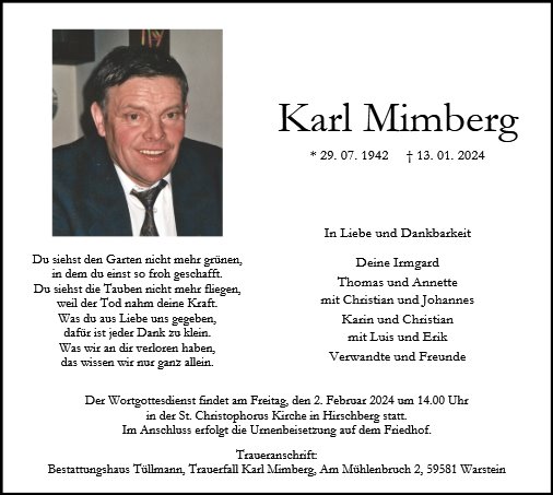 Karl Mimberg
