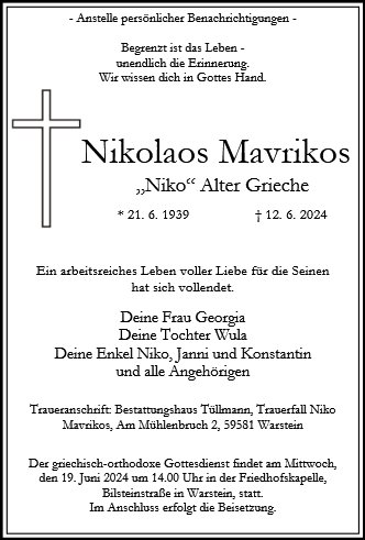 Niko Mavrikos