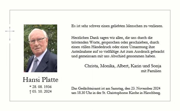 Hansi Platte