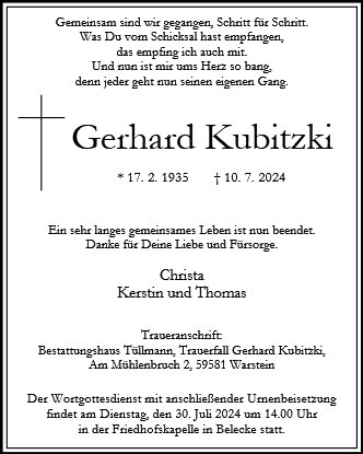 Gerhard Kubitzki