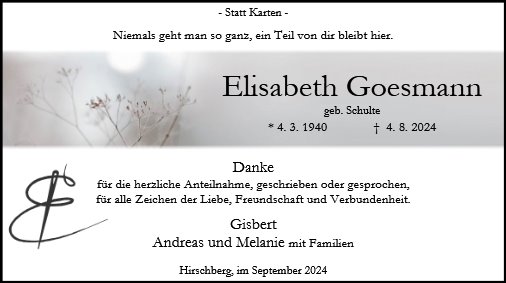 Elisabeth Goesmann