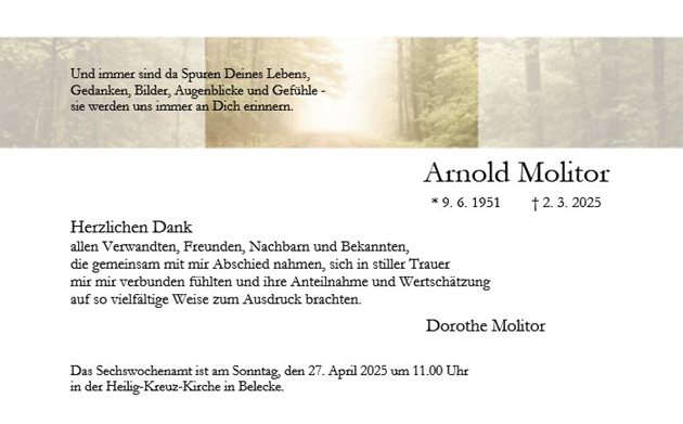 Arnold Molitor