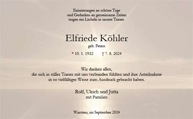 Elfriede Köhler