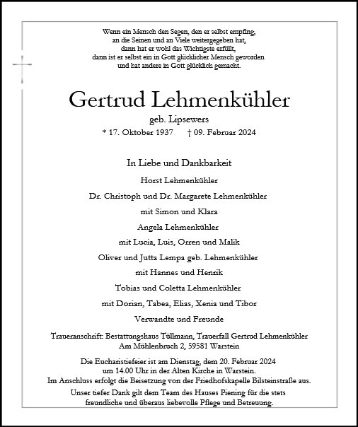 Gertrud Lehmenkühler