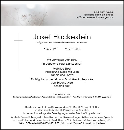 Josef Huckestein