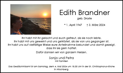 Edith Brandner
