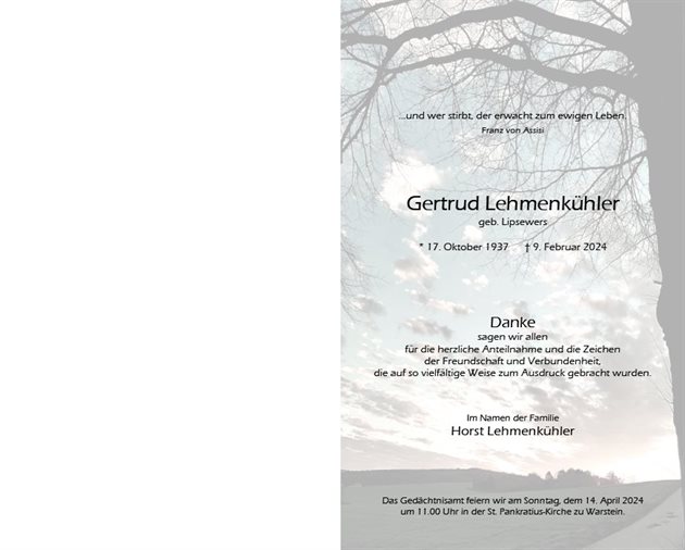 Gertrud Lehmenkühler