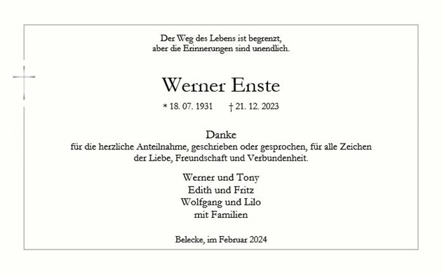 Werner Enste