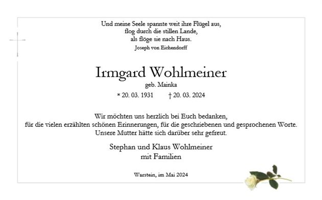 Irmgard Wohlmeiner