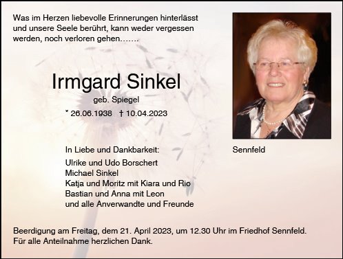 Irmgard Sinkel