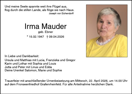 Irma Mauder