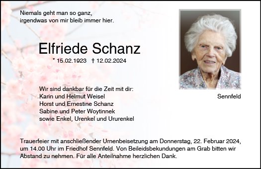 Elfriede Schanz