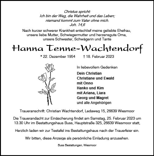 Hanna Tenne-Wachtendorf
