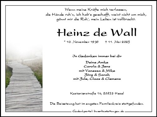 Heinz de Wall