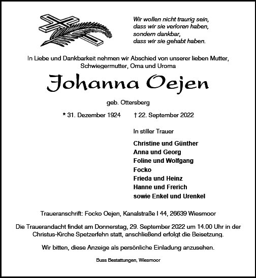 Johanna Oejen