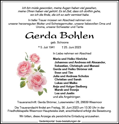 Gerda Bohlen