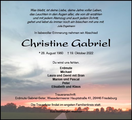 Christine Gabriel