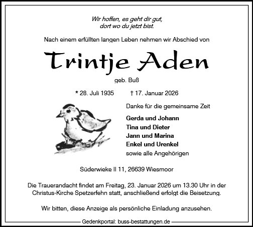 Trintje Aden