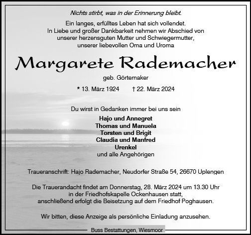 Margarete Rademacher