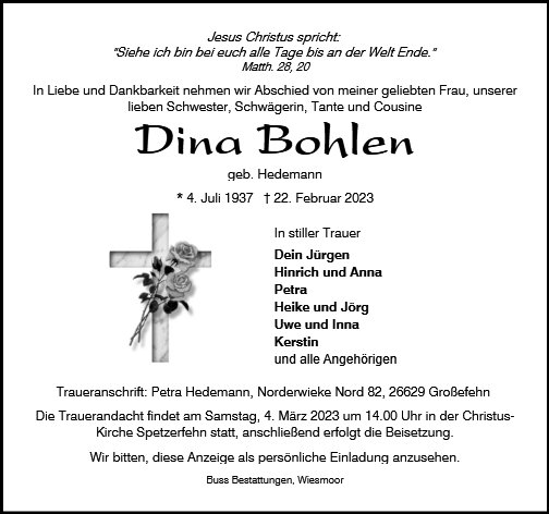 Dina Bohlen
