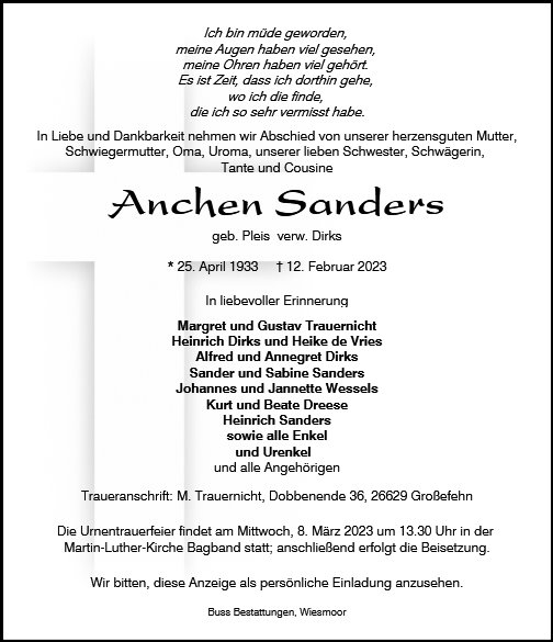 Anchen Sanders