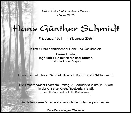 Hans Günther Schmidt