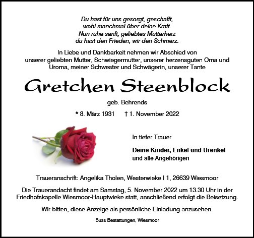 Gretchen Steenblock