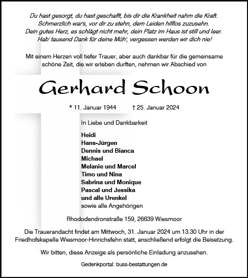 Gerhard Schoon