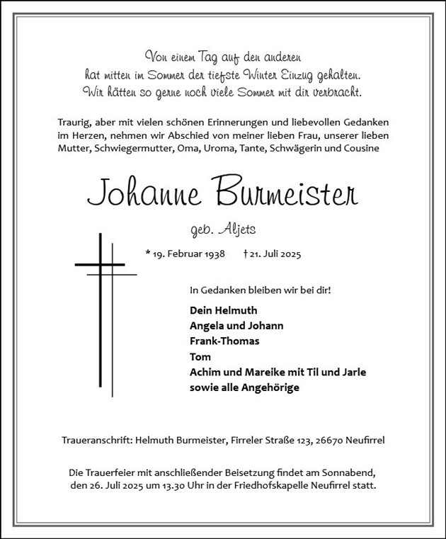 Johanne Burmeister