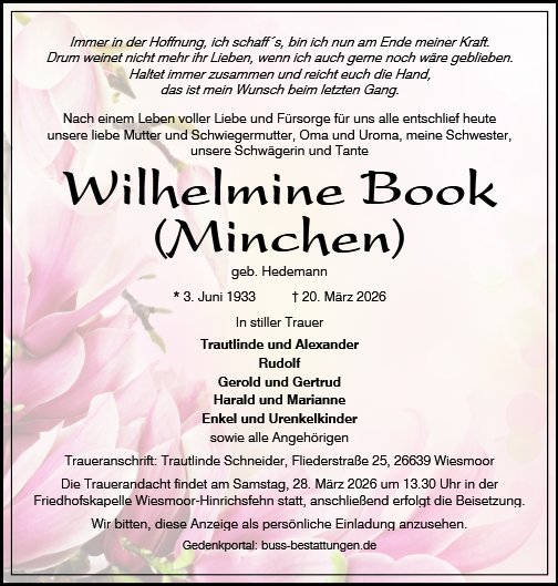 Wilhelmine Book