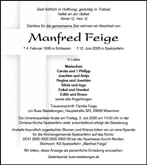 Manfred Feige