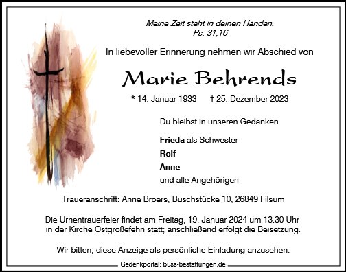 Marie Behrends
