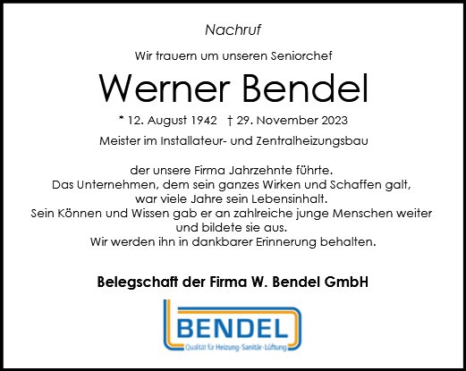 Werner Bendel